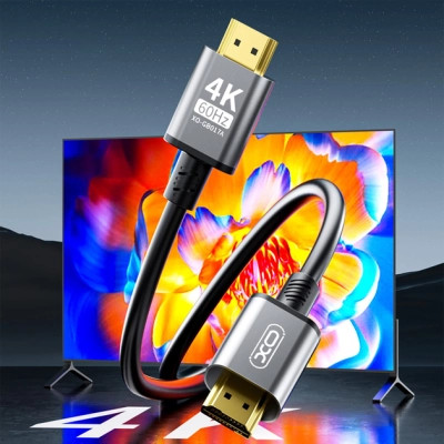 Кабель мультимедийный HDMI to HDMI 3.0m v2.0 black XO (GB017A-HDMI.tranish) Винница - изображение 5
