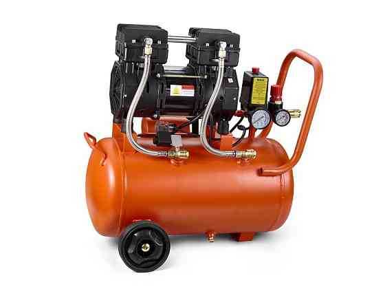 Компресор 24 л, 1.5 кВт, 8 атм, 209 л/хв, малошумний, безоливний, 2 циліндр Sturm AC93224OL (читати Рівне