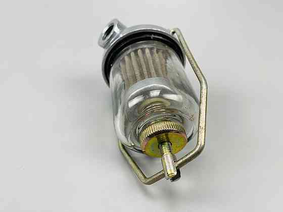 Фільтр універсальний багаторазовий скляна колба кріплення М14х1.5 змінний елемент всередині нержавіюча сталь Мукачево