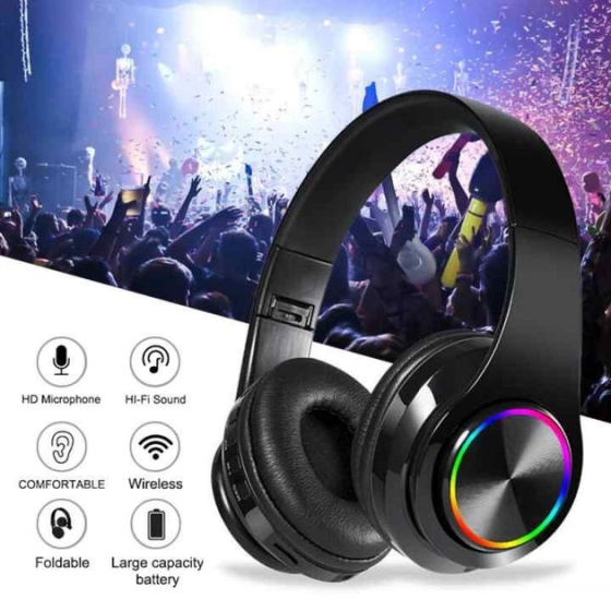 Бездротові навушники B39 Bluetooth 5.0 з мікрофоном, шумозаглушенням DSP, 400 мАг, до 24 год розмов, чорні Київ