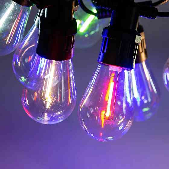 Ретро гірлянда на вулицю, 10 LED, 5 м, мультиколор Київ