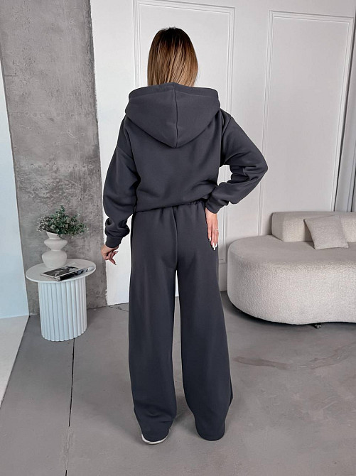 Жіночий теплий костюм з широкими штанами Одеса - фото 3