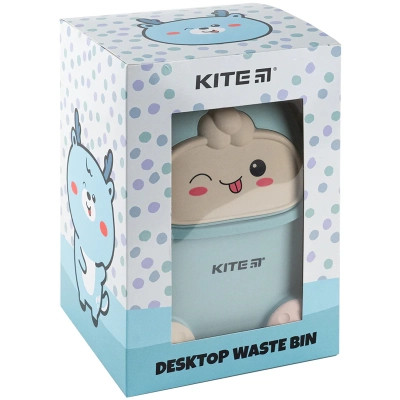 Кошик для паперів Kite Настільний контейнер для сміття, блакитний (K24-009-4) Вінниця - фото 5