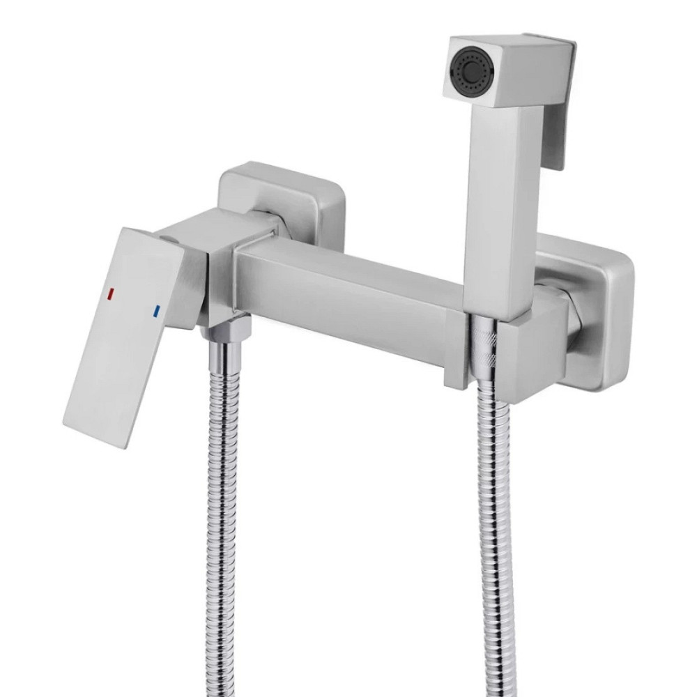 Набір для гігієнічного душу зі змішувачем WEZER PRO9A-02 SATIN Київ - фото 1