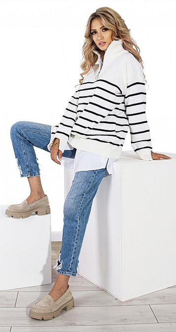 Свитер OVERSIZE на змейке (42-48) Киев - изображение 6