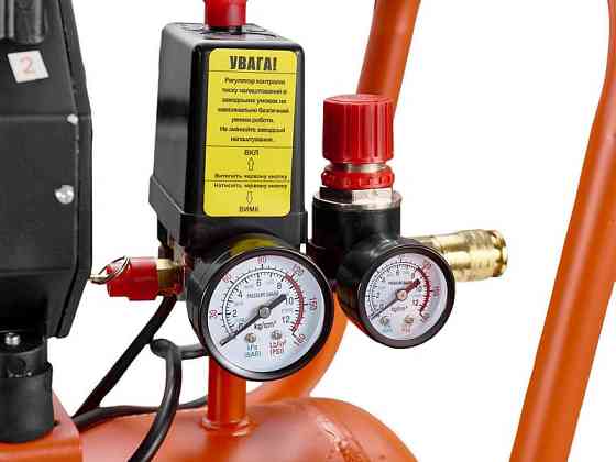 Компресор 24 л, 1.5 кВт, 8 атм, 209 л/хв, малошумний, безоливний, 2 циліндр Sturm AC93224OL (читати Рівне