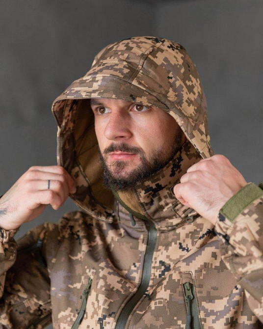 Тактическая куртка софтшел Kord  second generation pixel ВТ7803 Одесса - изображение 6