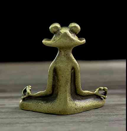 Подставка для благовоний «Лягушка в медитации» – декоративный держатель Киев