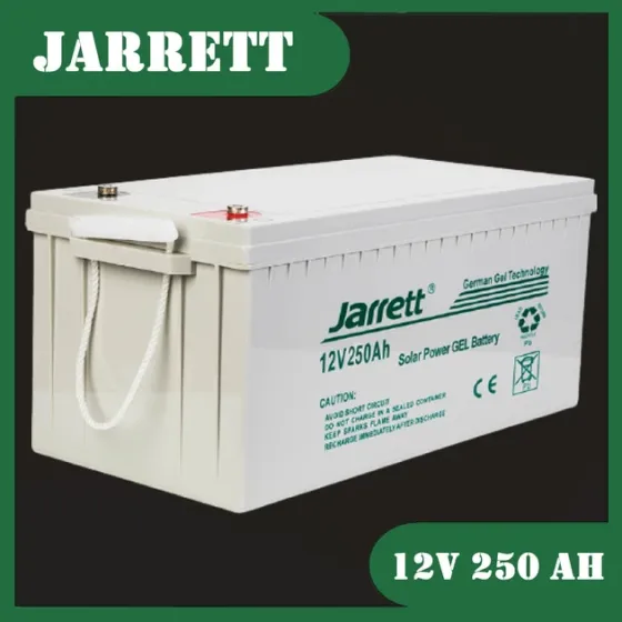 Гелевий акумулятор Jarrett 12V 250Ah, тривалий термін служби, стійкість до глибоких розрядів Київ
