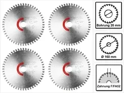 Piła tarczowa Festool 4x laminat/HPL HW 160 x 1,8 20 TF52 ( 205554 ) do zagłębiarek TS 55 F, TSC K i ręcznych pilarek tarczowych Київ - фото 1