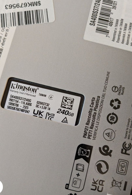 SSD 240 GB Kingston A400 новий на гарантії. Харків - фото 2