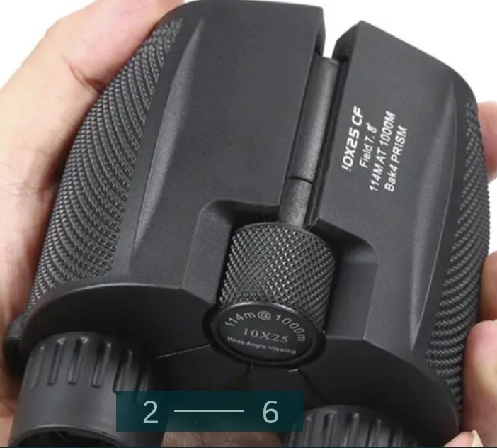 Професійний бінокль 10x25 з призмою BAK4 Київ - фото 5