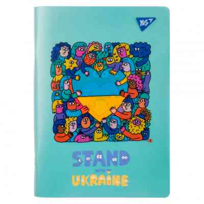 Тетрадь Yes А5 Stand with Ukraine пластиковая обложка 70 листов, клетка (681859) Винница
