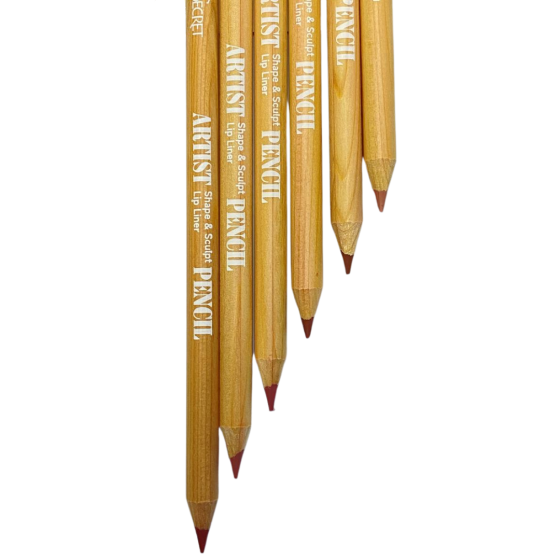 Набор карандашей для губ, 6 нюдовых оттенков.Стойкие карандаши для губ,Face Secret Artist Pencil коричневый Каменец-Подольский