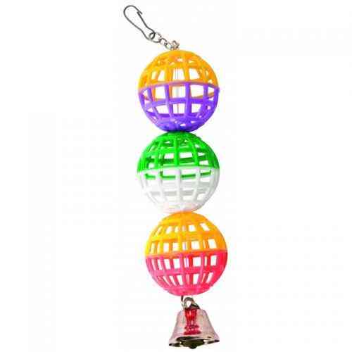 Игрушка Природа для попугаев Гирлянда с колокольчиком 22 см Киев