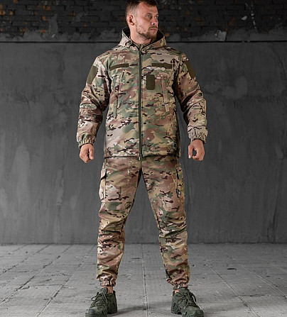 Зимовий тактичний чоловічий костюм Softshell (куртка та штани) Мультикам L Вінниця - фото 1