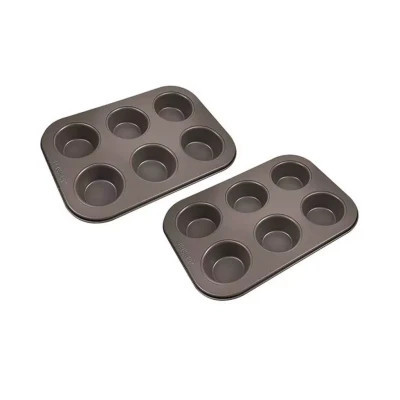 Форма для выпечки Bergner Bakeware lovers для мафінів Набір 2 предмета (BG-37197-CO) Винница - изображение 1