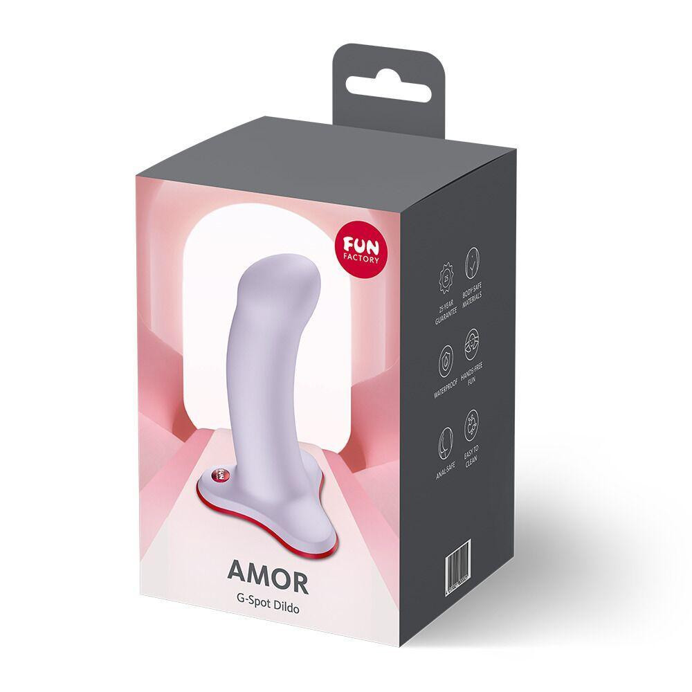 Фалоімітатор Fun Factory AMOR Purple, довжина 14,6 см, діаметр 3,7 см, вигнутий Sex Aura Київ - фото 9
