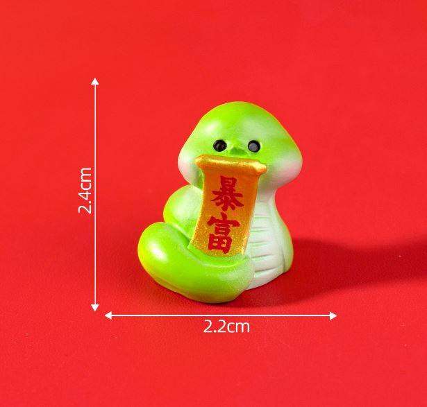 Зелена змія мініатюра 2.4 х 2 см для мінісаду та мікроландшафту No 2 Одеса - фото 1