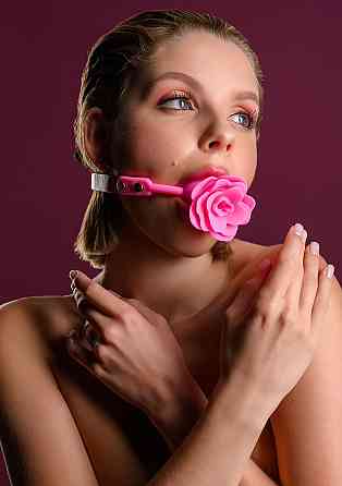 Кляп силиконовый Розочка Taboom Rose Ball Gag, розовый Sex Aura Киев