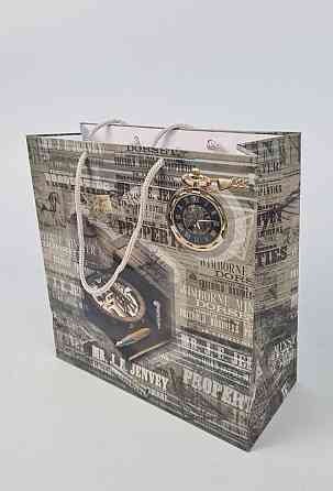 Пакет паперовий подарунковий квадратний 23*24*10 (артKV-196) (12 шт.) Харків