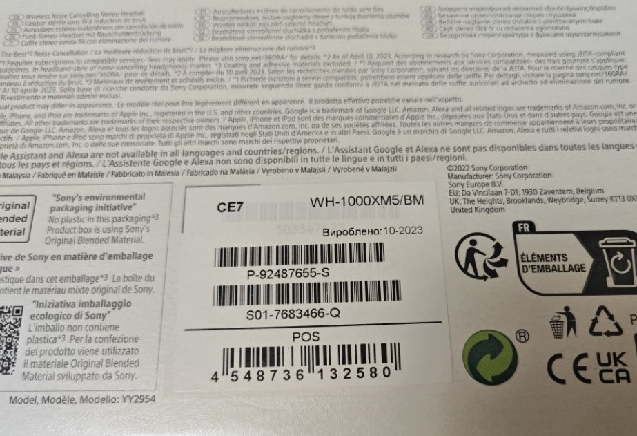 Наушники Sony wh-1000xm5 black. Харьков - изображение 1