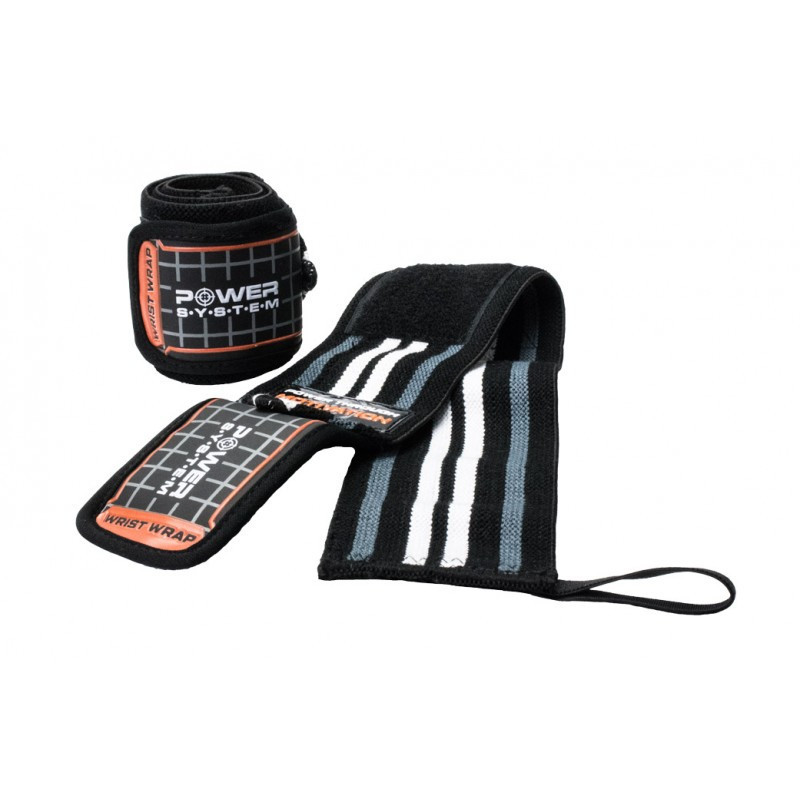 Бинты для запястий (кистовые бинты) Power System PS-3500 Wrist Wraps Grey/Black  (пара) Луцк - изображение 2