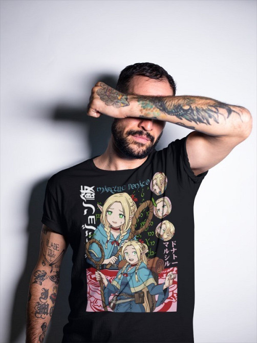 Футболка аниме Аниме Винтаге Лаиос Тоуден оверсайз (S/M/L) Черний AnimeJ0392 Днепр - изображение 2