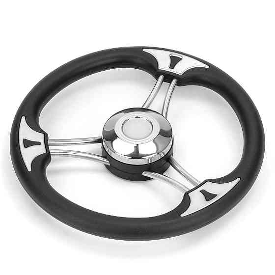 Кермове колесо, неіржавка сталь і пластик 13,5' HF08-313 Київ