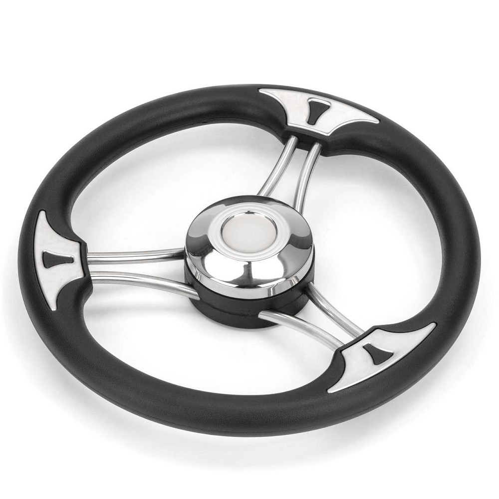 Рулевое колесо, нержавейка и пластик 13,5` HF08-313 Киев - изображение 2