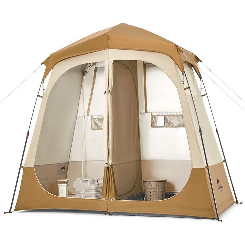Душевая зонированная палатка Naturehike NH22ZP006 (Коричневая) Винница - изображение 1
