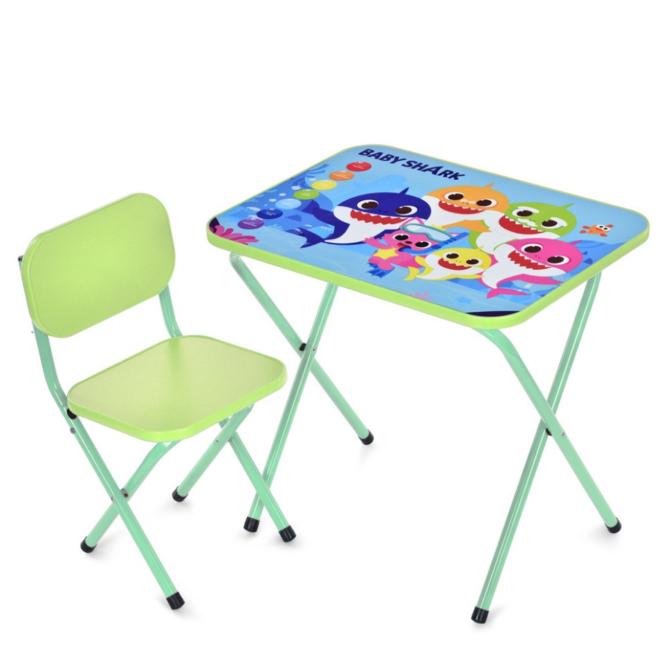 Дитячий столик складаний зі стільчиком M 5960-5 зелений Вінниця - фото 1