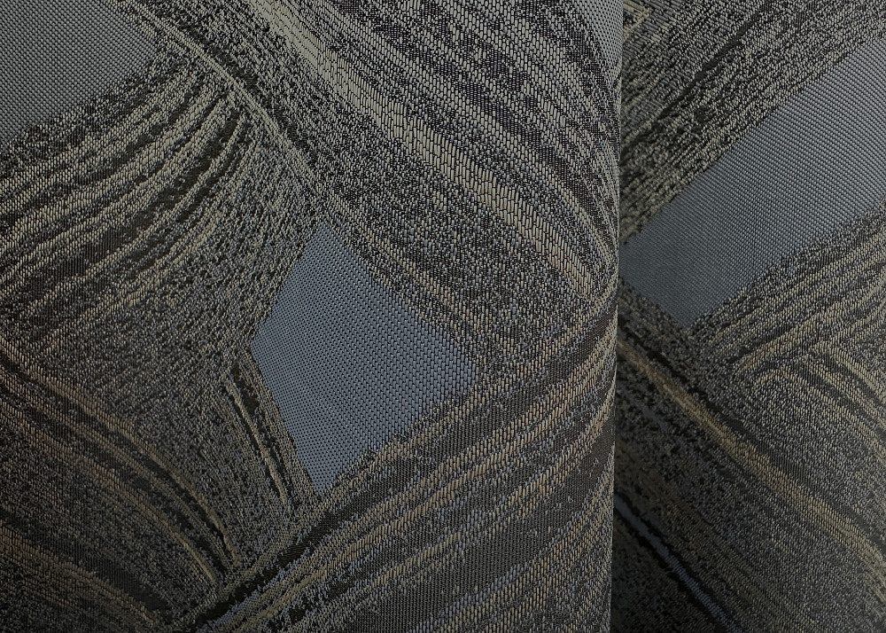 Комплект готовых штор VR-Textil Жаккард Mystery № 1625ш Капучино с серым 150х290 см 2 шт (33-0541) Киев - изображение 8