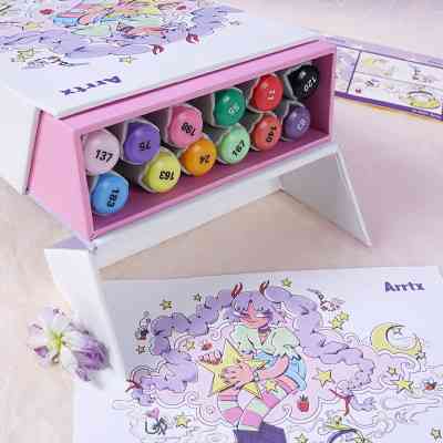 Художественный маркер Arrtx спиртовые Oros ASM-03-ACS1-02 12 цветов (LC302789) Винница