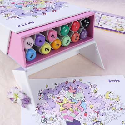 Художественный маркер Arrtx спиртовые Oros ASM-03-ACS1-02 12 цветов (LC302789) Винница - изображение 3