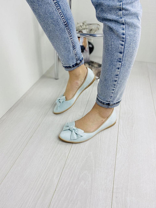 Seastar Балетки жіночі SEASTAR SK26P бірюзовий (весна-осінь, еко-замша) (2404) 41 Коломия - фото 1