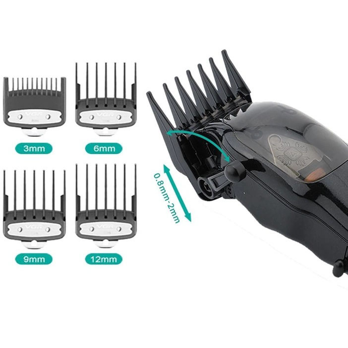 Бритва аккумуляторная для стрижки волос и бороды VGR Hair Clipper V-653 Voyager, Триммер для висков KV-99 Львов - изображение 15