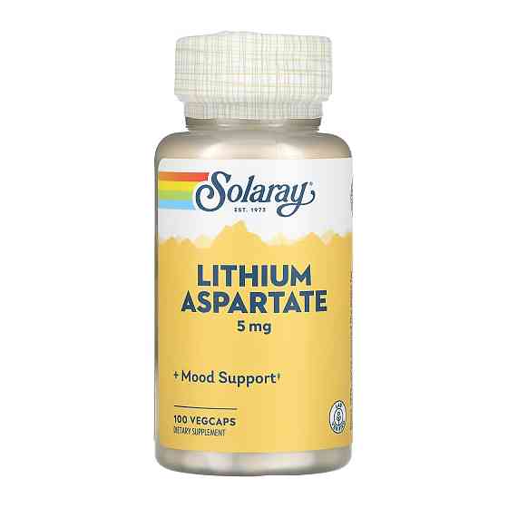 Літій Solaray Lithium Aspartate 5 мг 100 капсул Луцьк