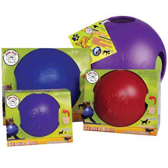 Jolly Pets Teaser Ball (Джолли Пэтс Тизер Болл) игрушка мяч двойной для собак Средний - 21 см, Красный Запорожье