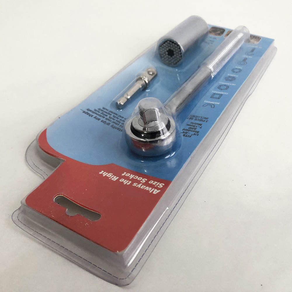 Трещотка с универсальной головкой Instantly Grips any Shape PZ-167 7-19 мм Киев - изображение 4