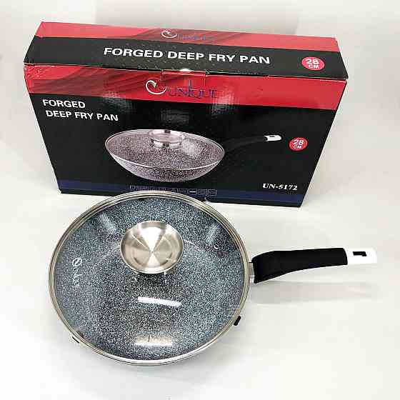 Алюмінієві сковорідки з антипригарним покриттям UNIQUE UN-5172 28 см, Сковорода для варіння TP-18 Івано-Франківськ
