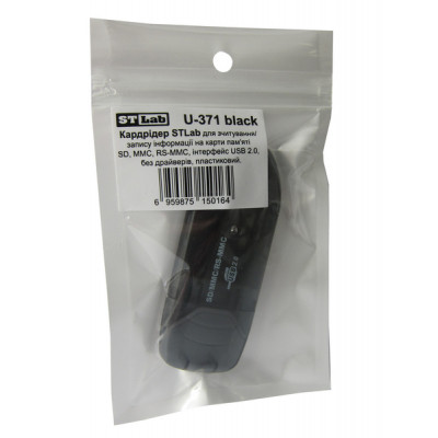 Зчитувач флеш-карт ST-Lab SD/ SDHC/ MMC /RS-MMC (U-371 black) Вінниця - фото 4