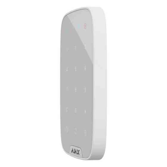 Бездротова сенсорна клавіатура Ajax KeyPad White (8706.12.WH1) Білий Харьков