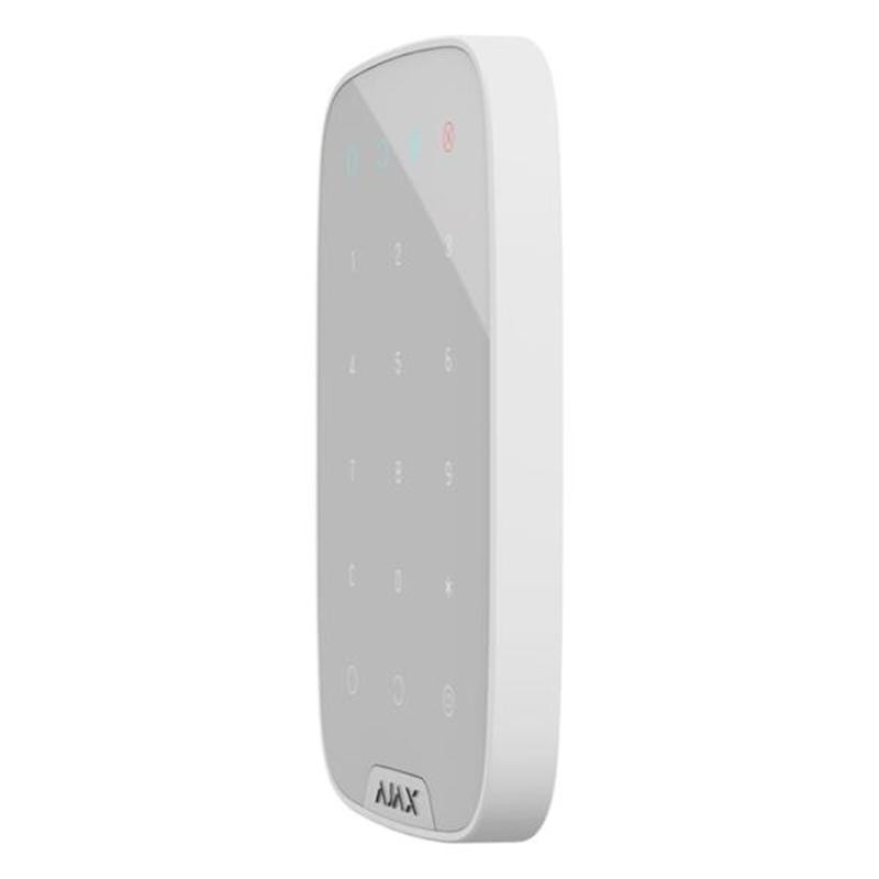 Бездротова сенсорна клавіатура Ajax KeyPad White (8706.12.WH1) Білий Харьков - изображение 2