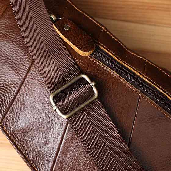 Мужская сумка через плечо из натуральной кожи Vintage 22959 Коричневый Киев