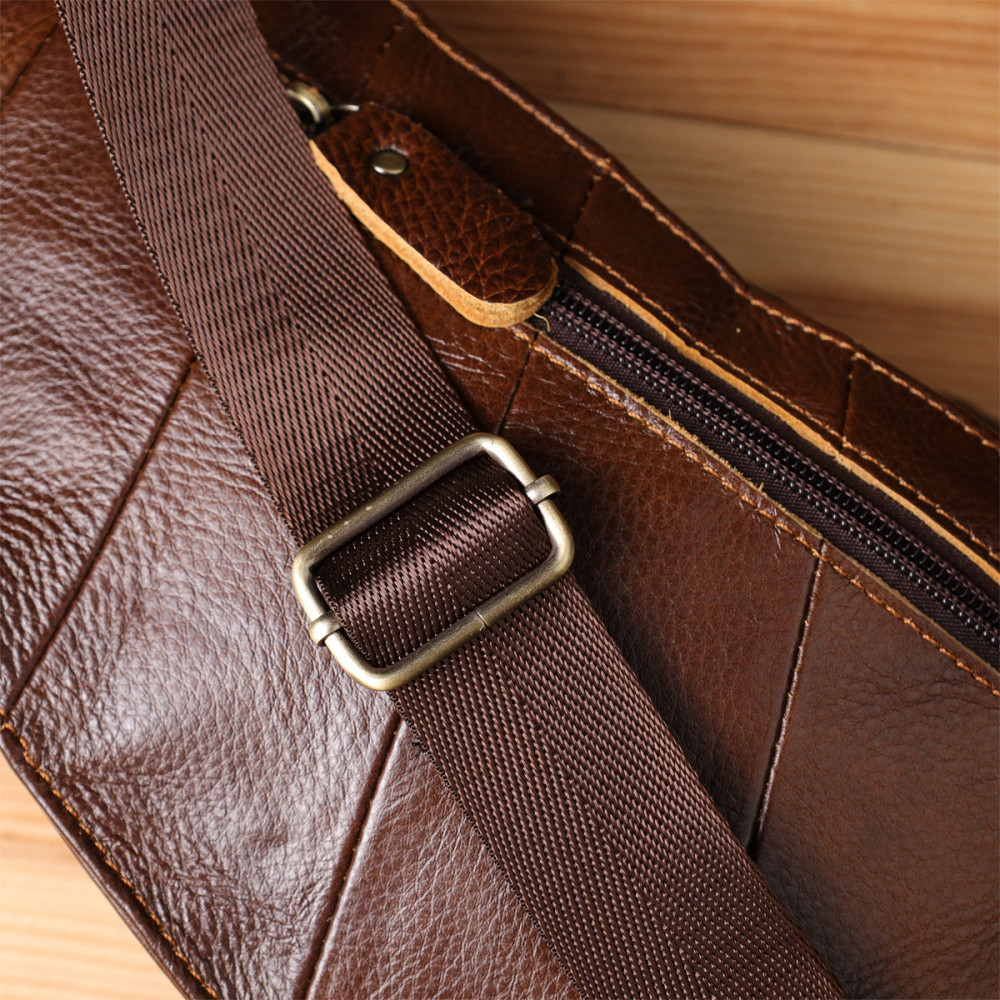 Мужская сумка через плечо из натуральной кожи Vintage 22959 Коричневый Киев - изображение 1