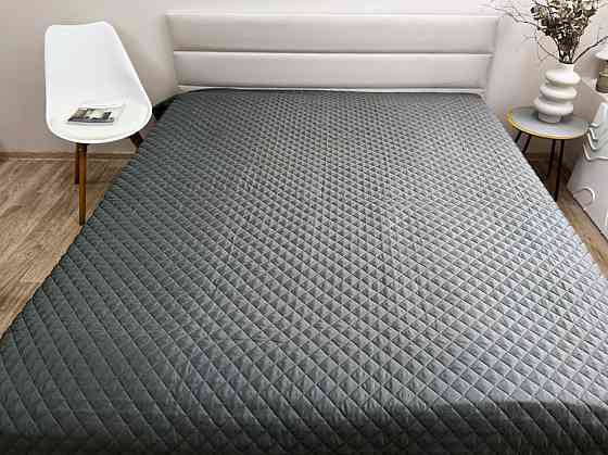 Ecotton Покривало Ecotton 220х240 см антиалергенне з полісатину сірого кольору Nid Grey Киев