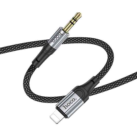 Аудiокабель HOCO UPA26 Fresh digital audio conversion cable iP Black (6942007608817 ) Київ