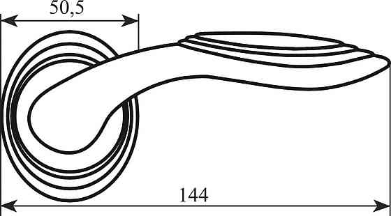 Ручка Colombo Cameo DB41 хром R ф/с Киев