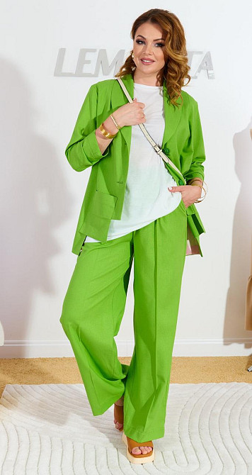 Лляний костюм-трійка (50) Київ - фото 1